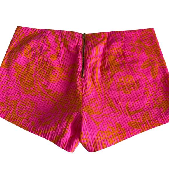 Lilly Pulitzer Liza Shorts in Pop Pink and Orange Seaesta Preppy Women’s Size 10 - Picture 6 of 7